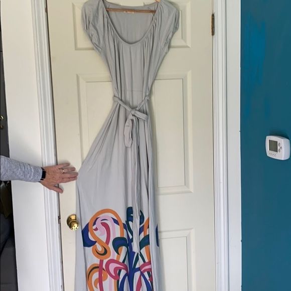 Tulle XL Maxi Dress with Motif Design (g7) - Picture 9 of 15